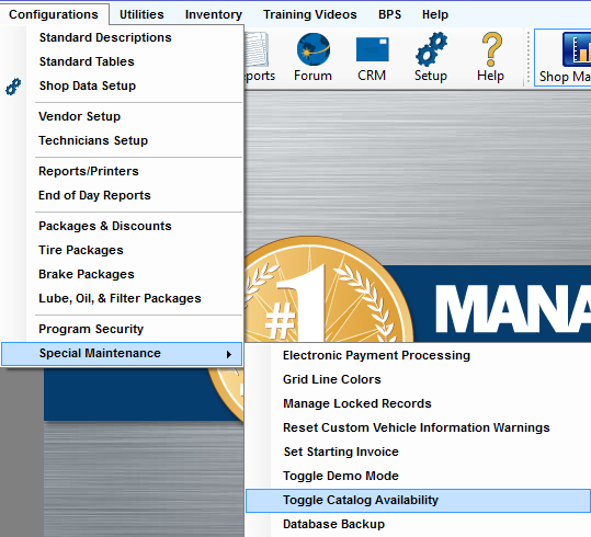 Mitchell Manager and Toggle Catalog